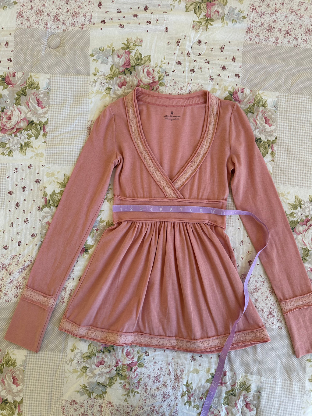 dusty coral lace aya babydoll