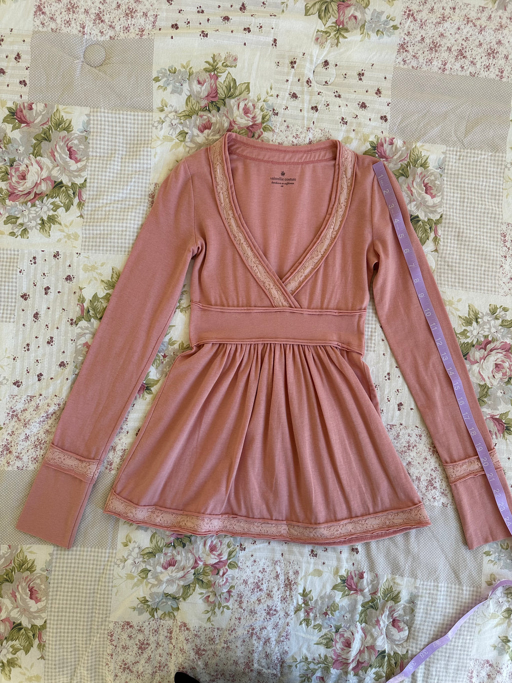 dusty coral lace aya babydoll