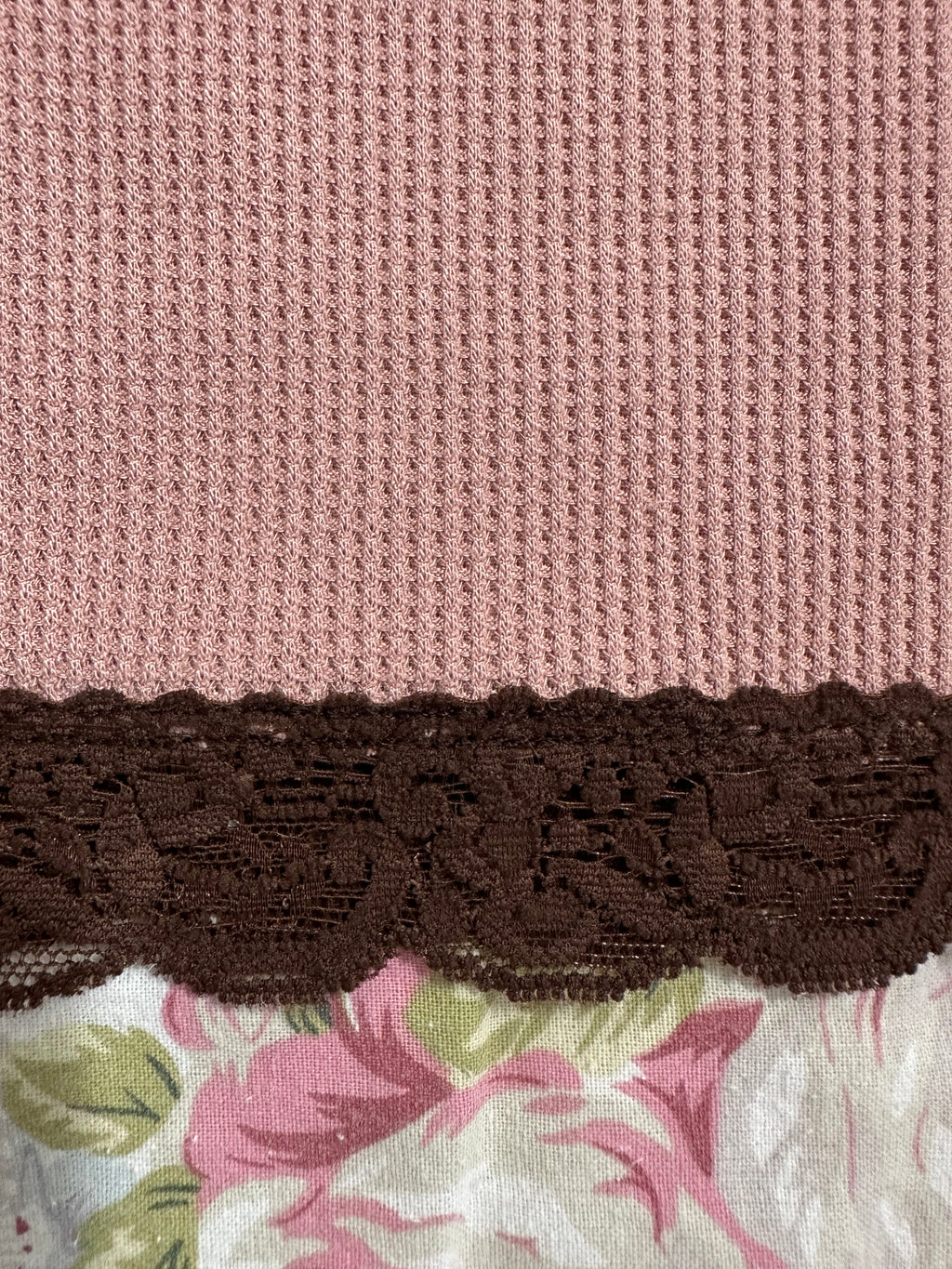 waffle pink and brown cami for Paige