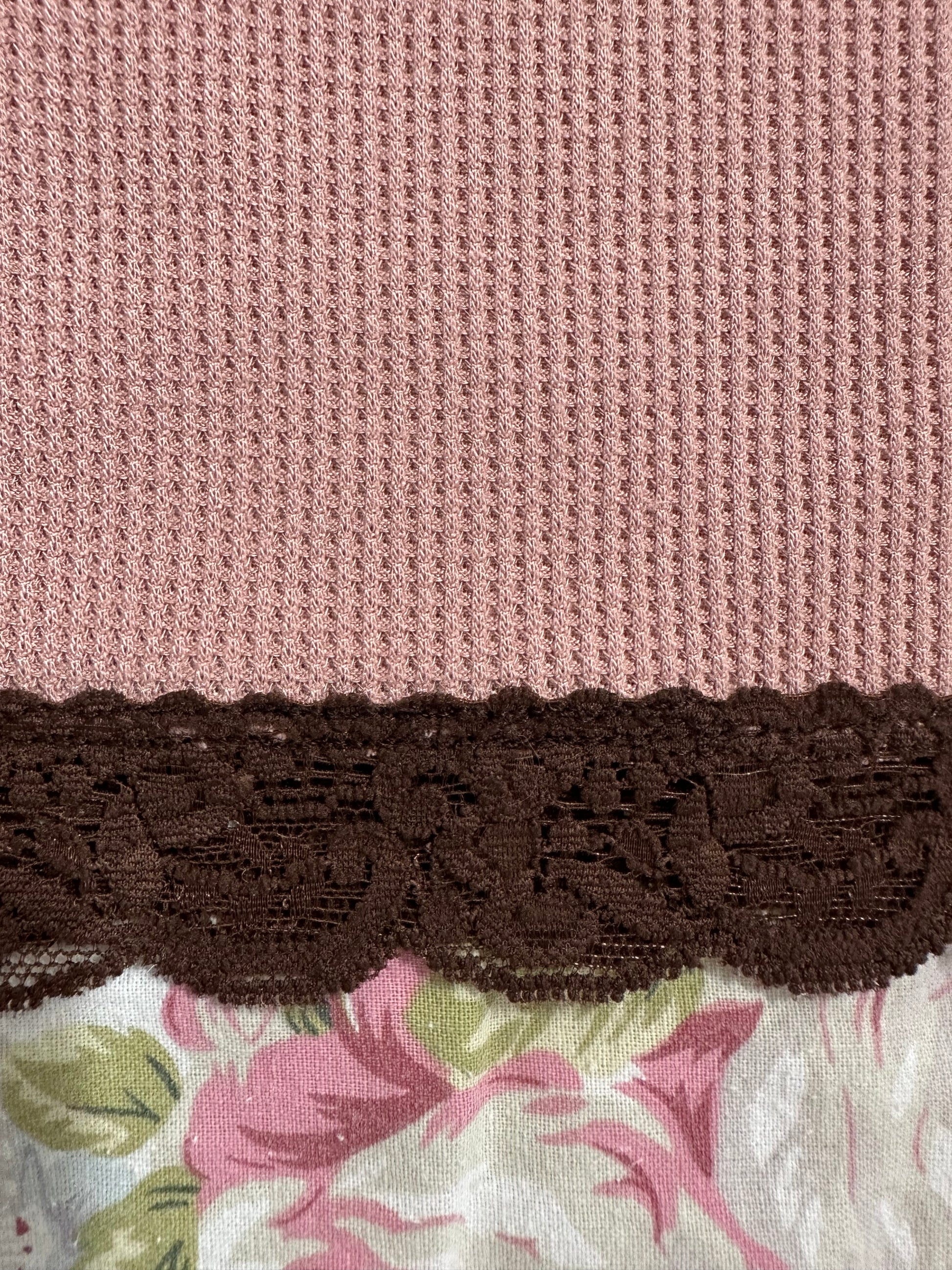 waffle pink and brown cami for Paige