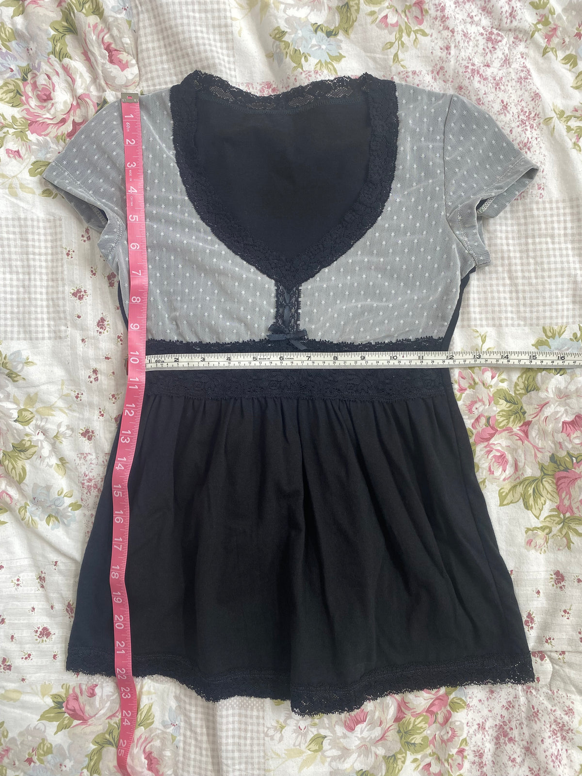 Black capsleeve babydoll