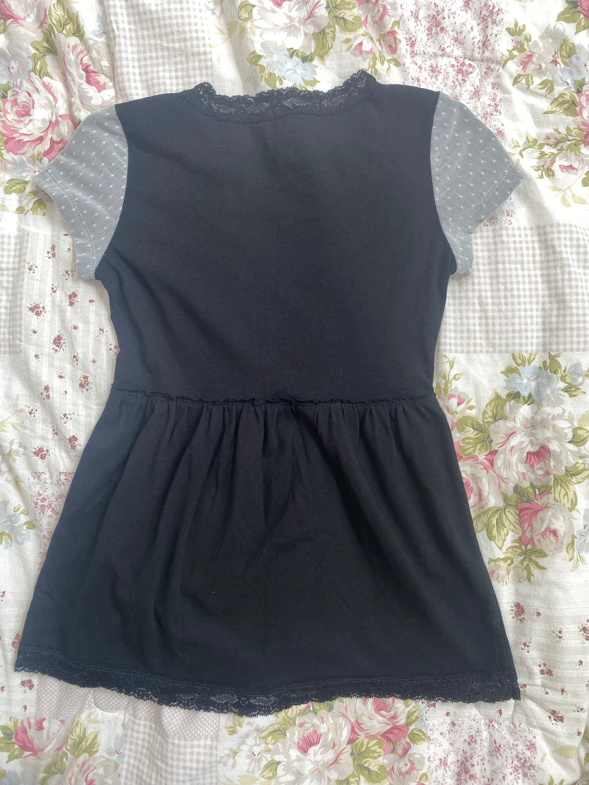 Black capsleeve babydoll