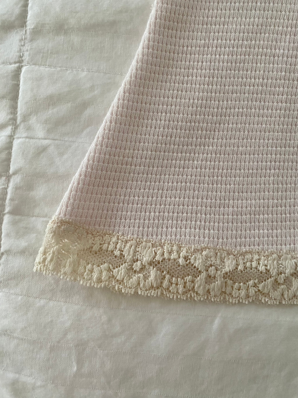 pale pink and cream cami