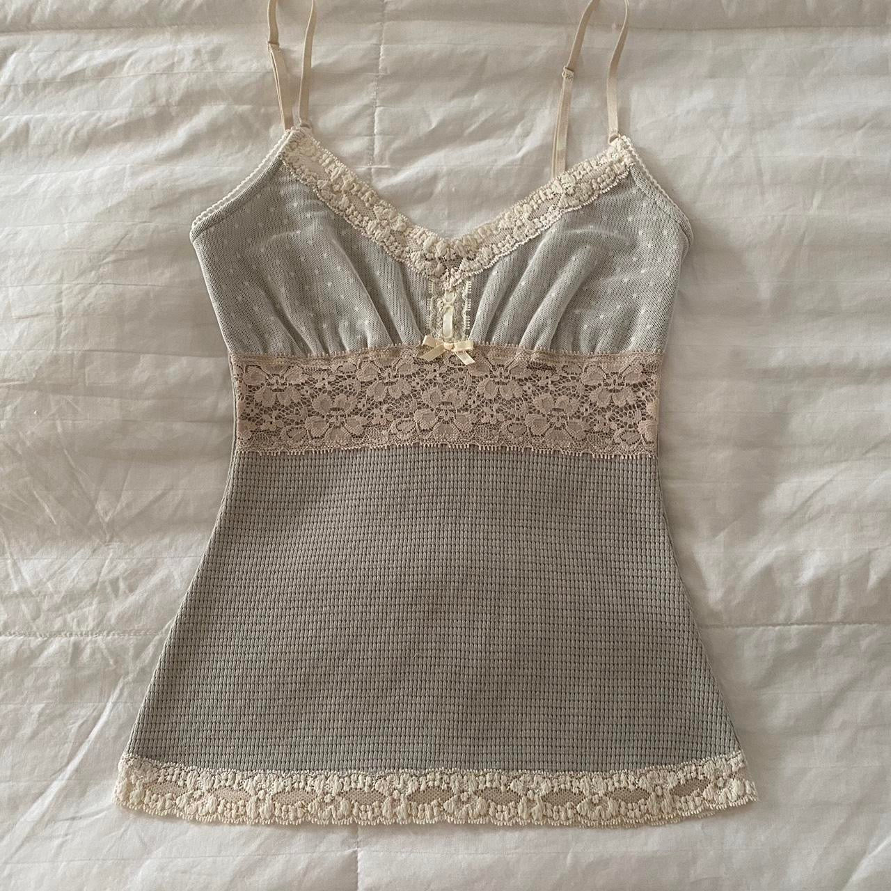 grey and cream cami