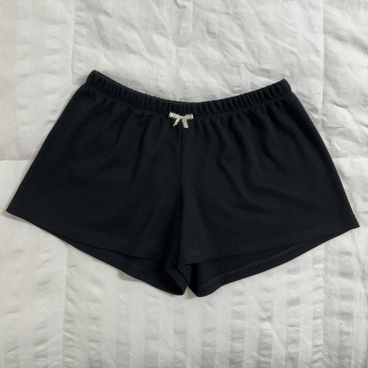 black shorts