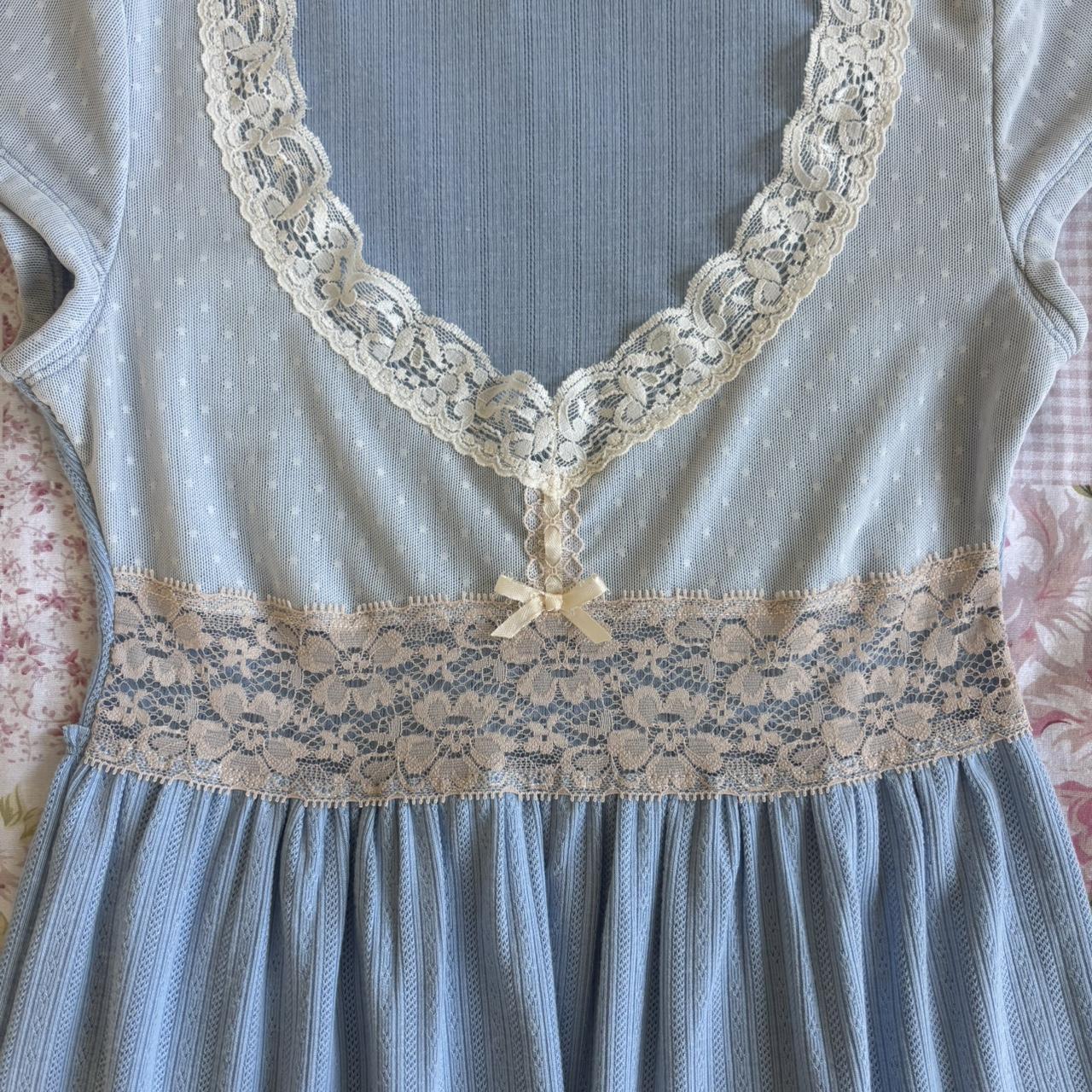 cornflower blue capsleeve babydoll