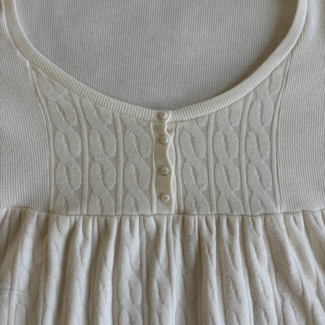 cream long sleeve babydoll