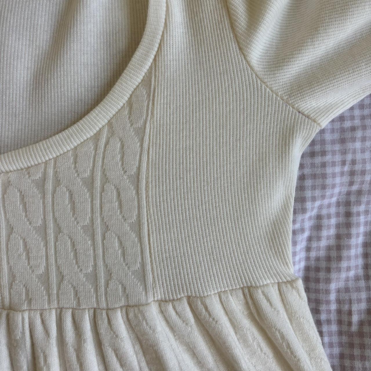 cream long sleeve babydoll
