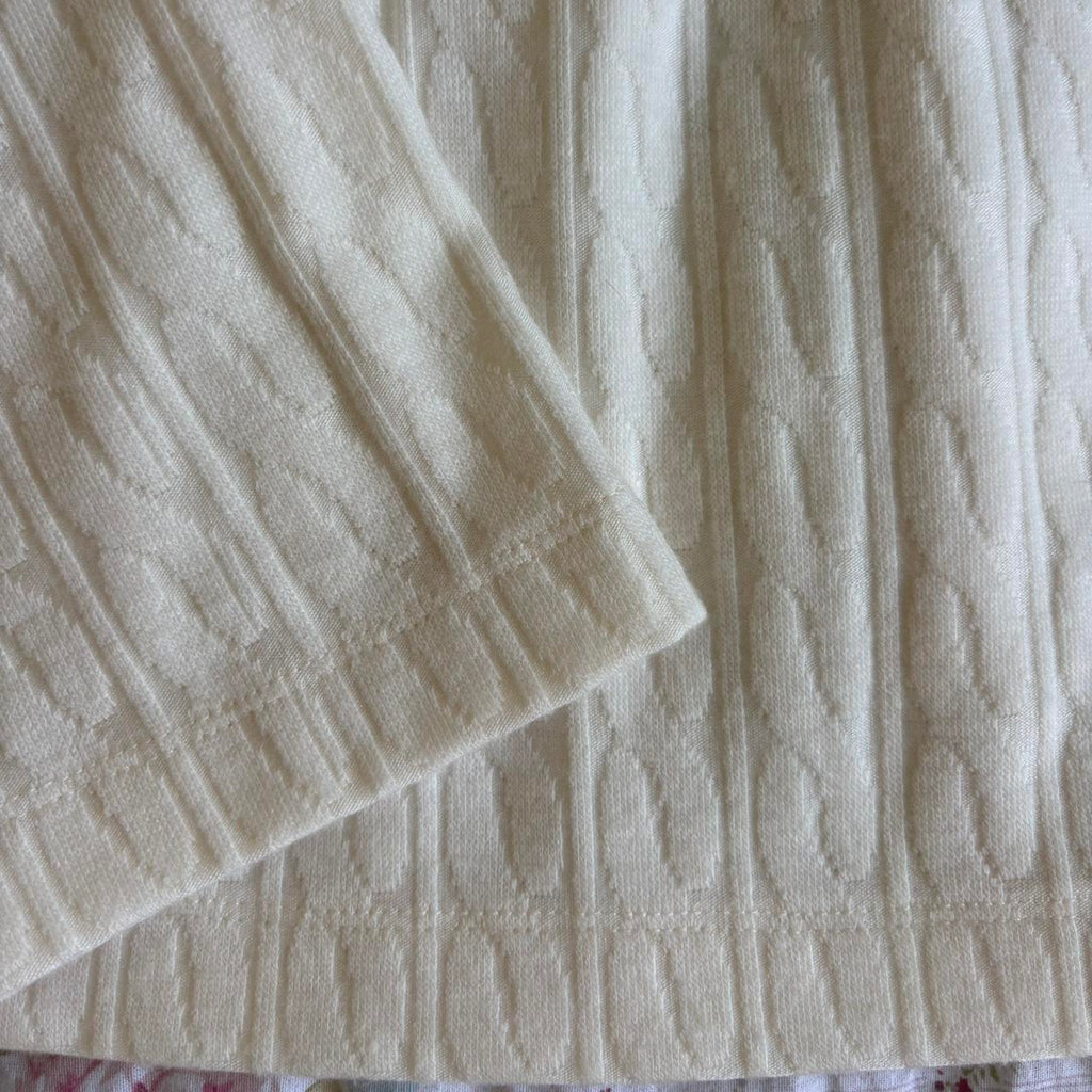 cream long sleeve babydoll