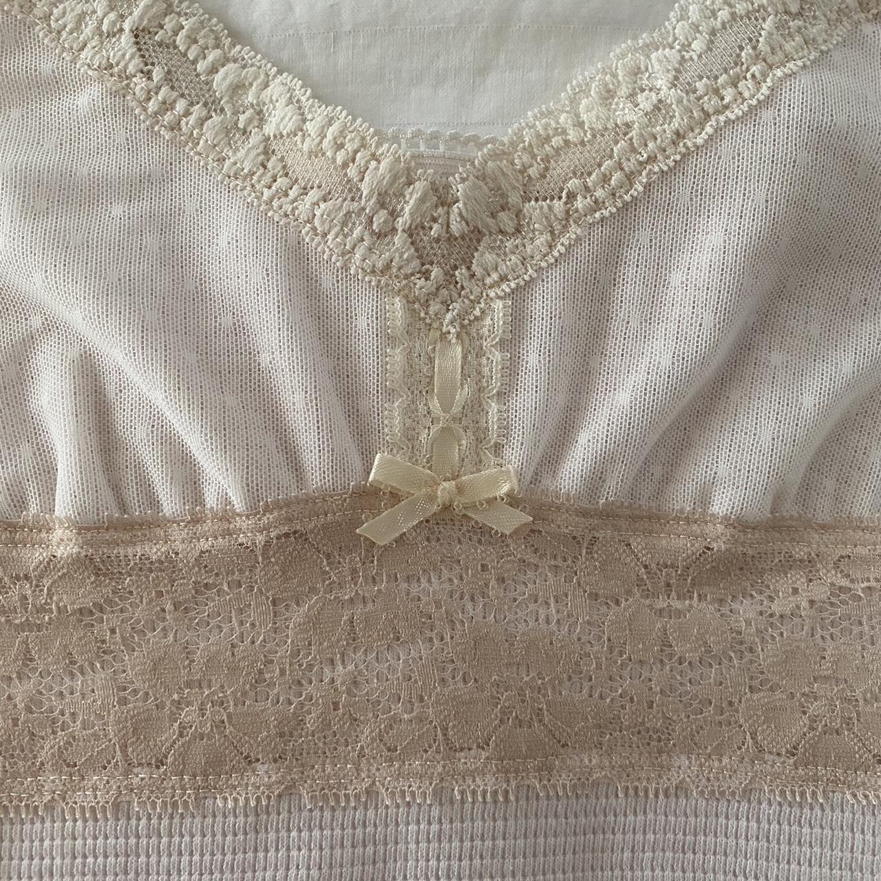 pale pink and cream cami