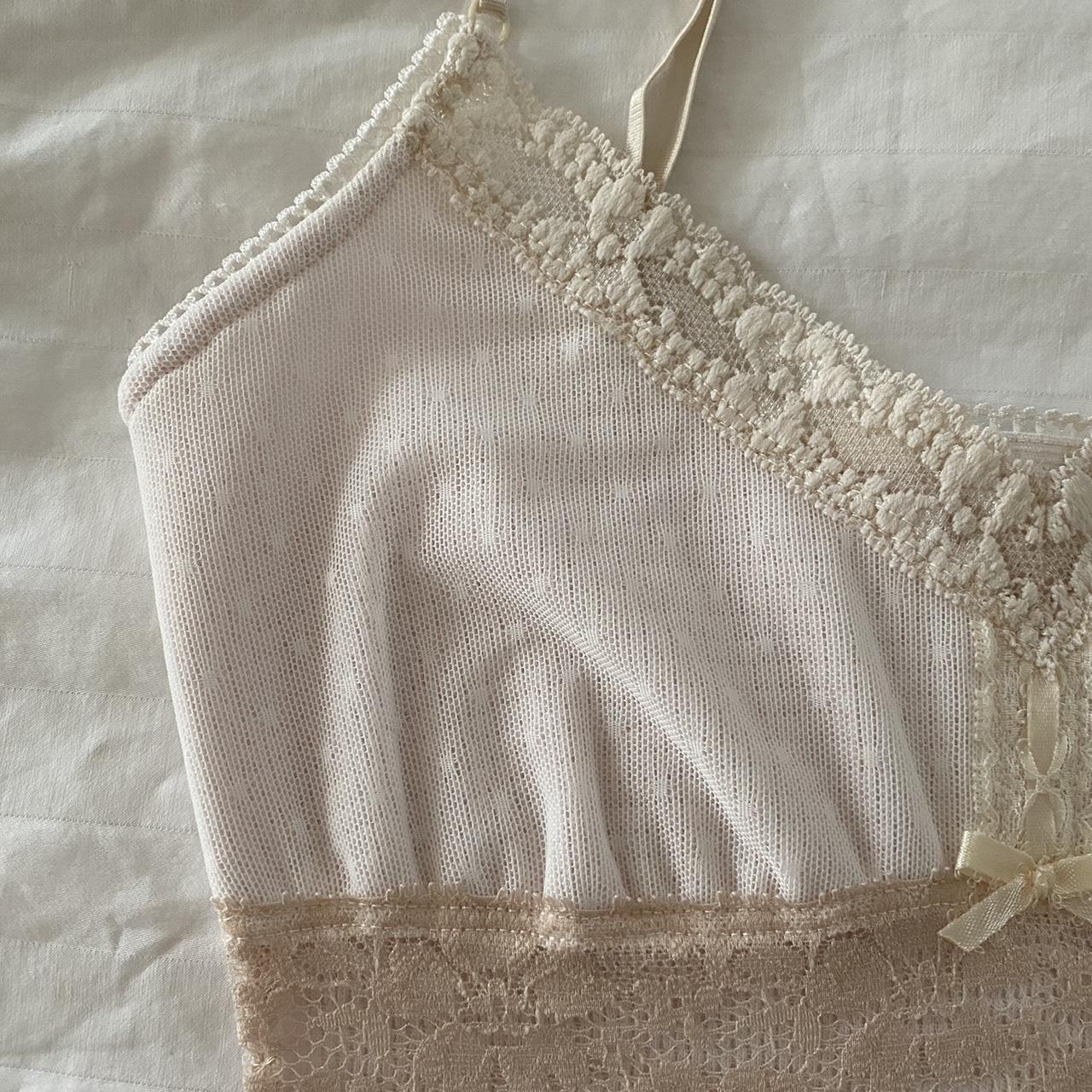 pale pink and cream cami