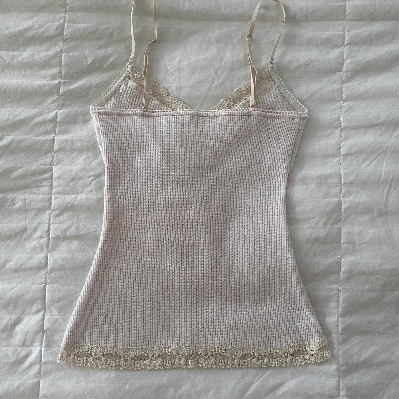 pale pink and cream cami