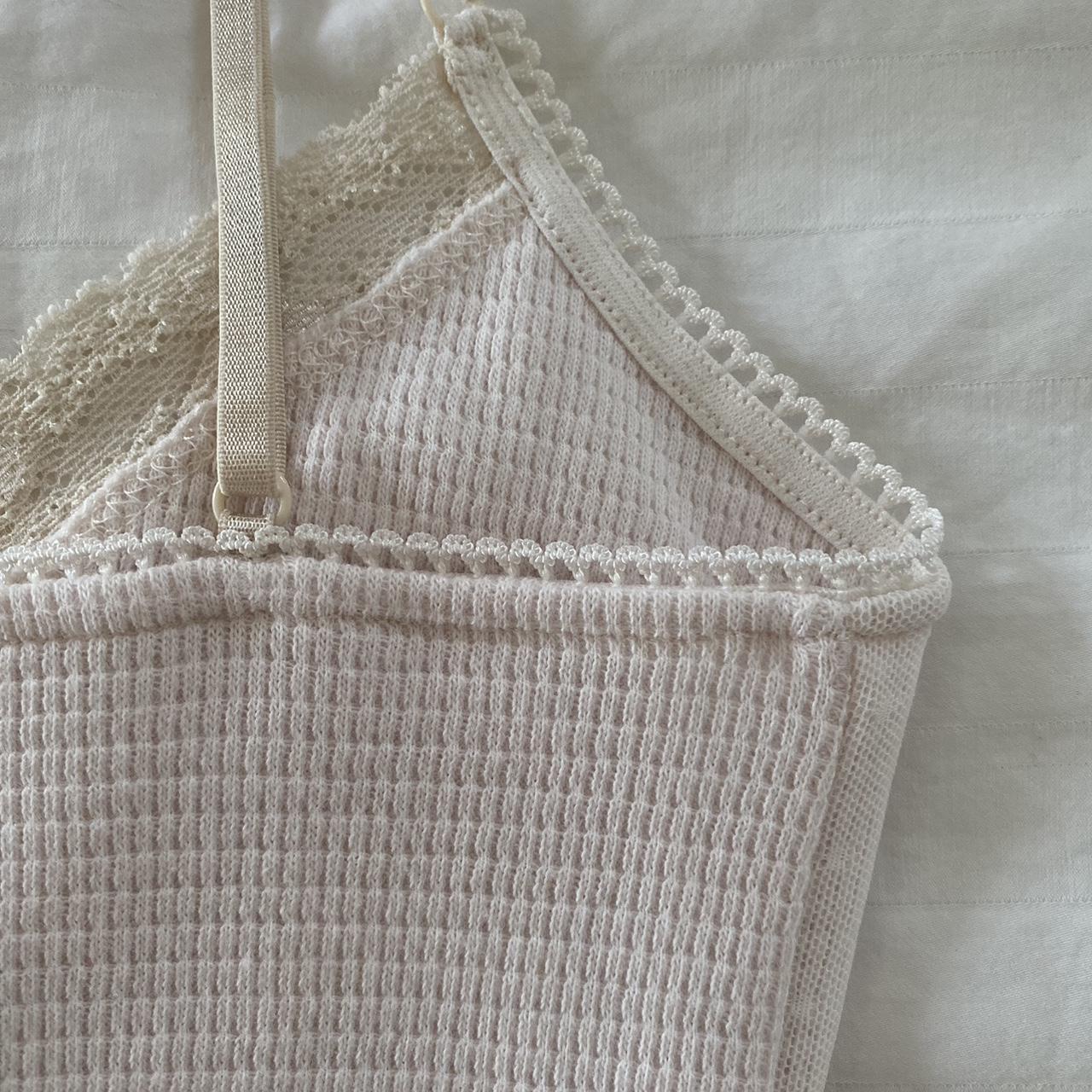 pale pink and cream cami