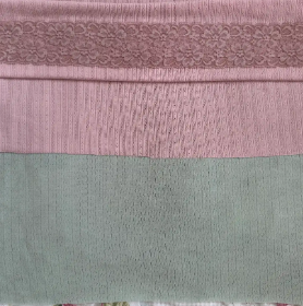 Pink and Teal fold over mini skirt/ Crop Cami for Nicole