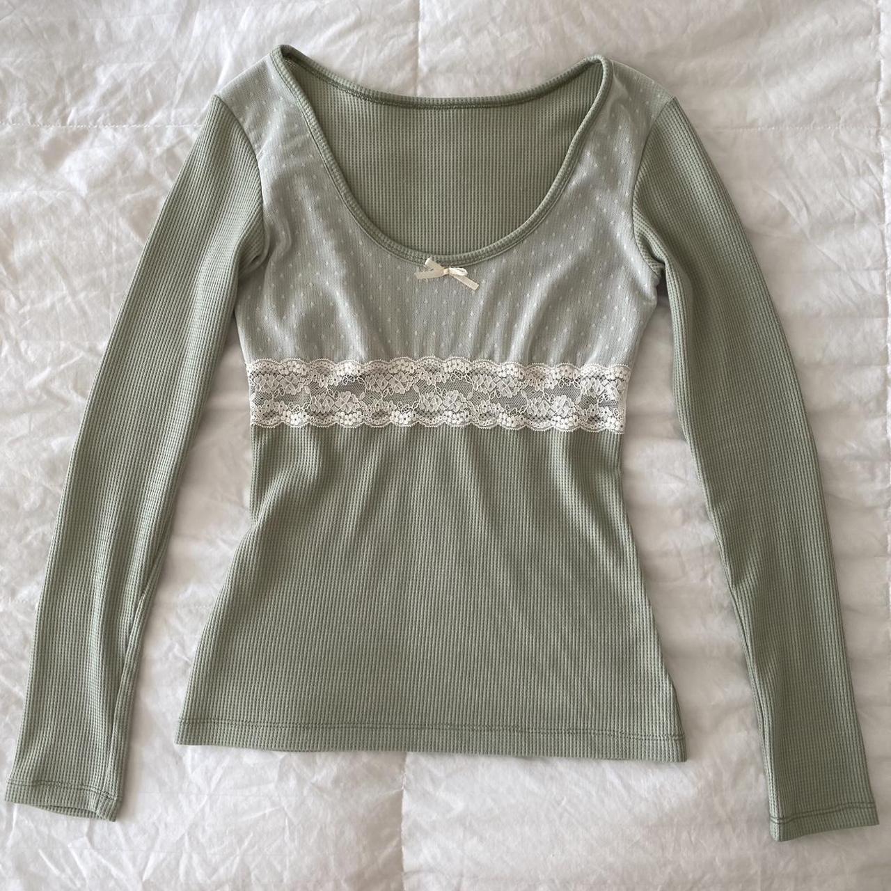 seafoam green long sleeve