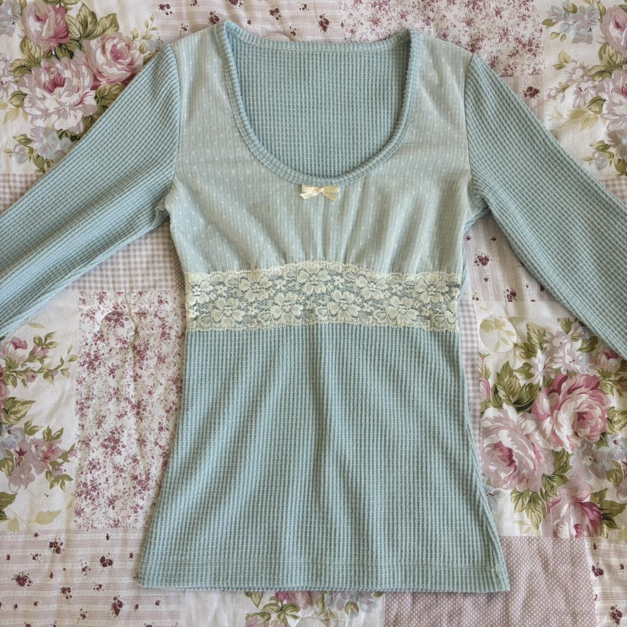 teal blue long sleeve matching set