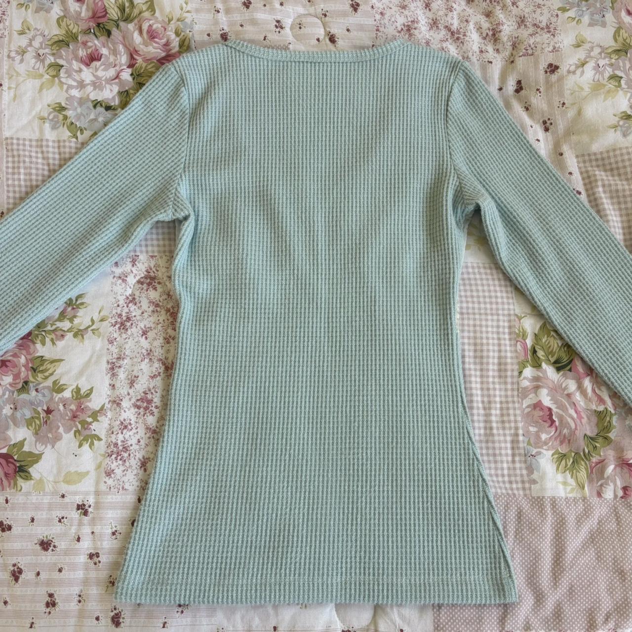 teal blue long sleeve matching set